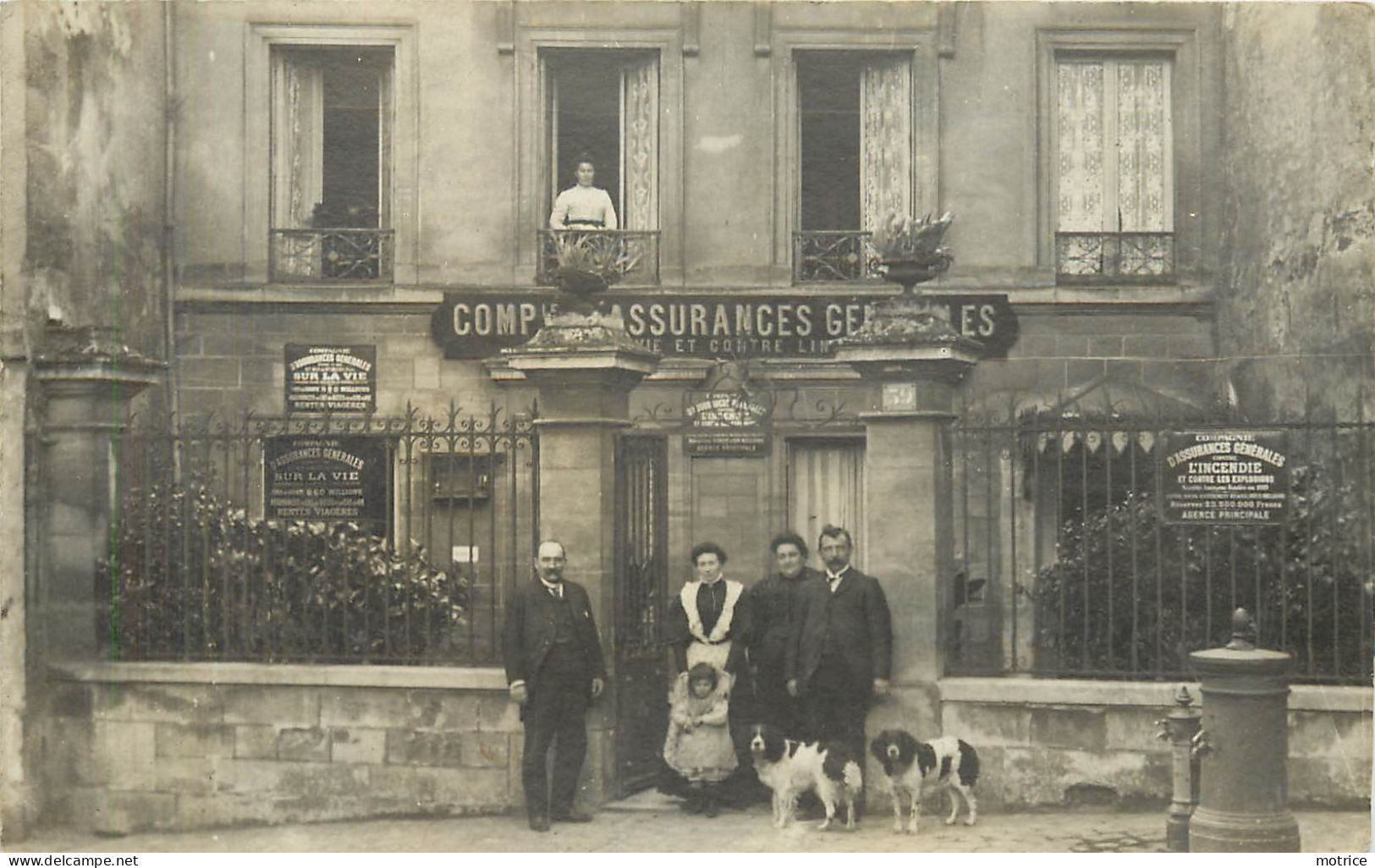 CARTE PHOTO - Compagnie D'assurances Générales Sur La Vie ,59 Rue De L'arcade? (ville à Identifier) - Da Identificare