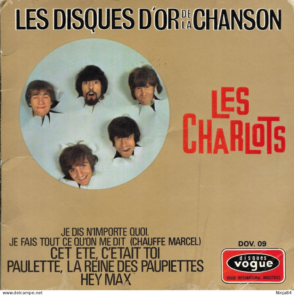 EP 45 RPM (7") Les Charlots   "  Les Disques D'or De La Chanson  " - Autres - Musique Française