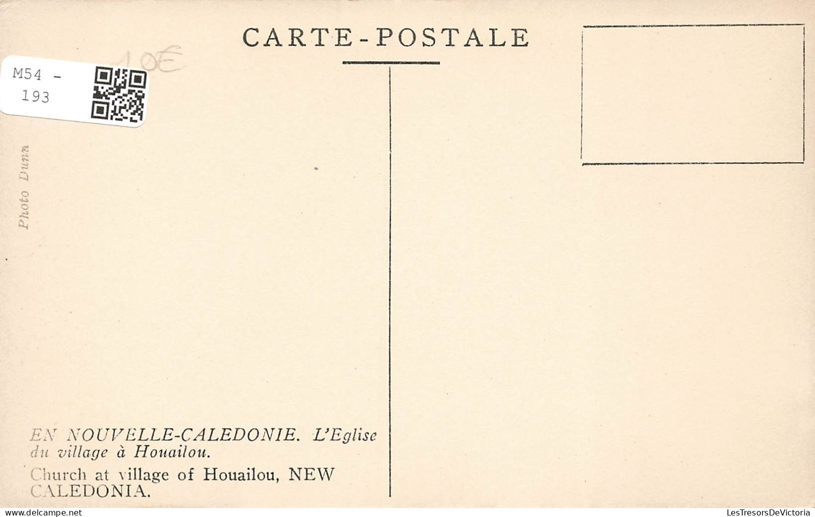 NOUVELLE CALEDONIE - Houailou - L'église Du Village - Carte Postale Ancienne - Neukaledonien