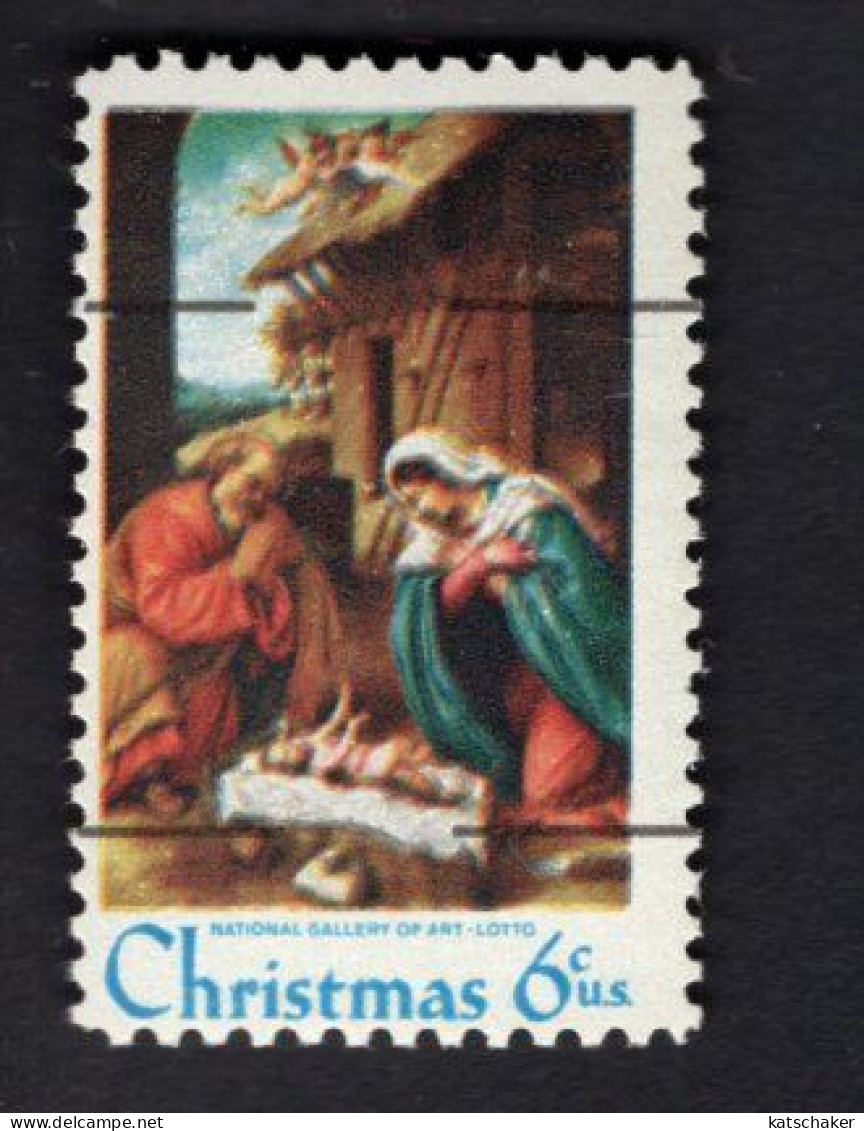 208706295 1970 (XX) SCOTT 1414A POSTFRIS MINT NEVER HINGED - CHRISTMAS NATIVITY BY LORENZO LOTTO PRECANCELED - Unused Stamps