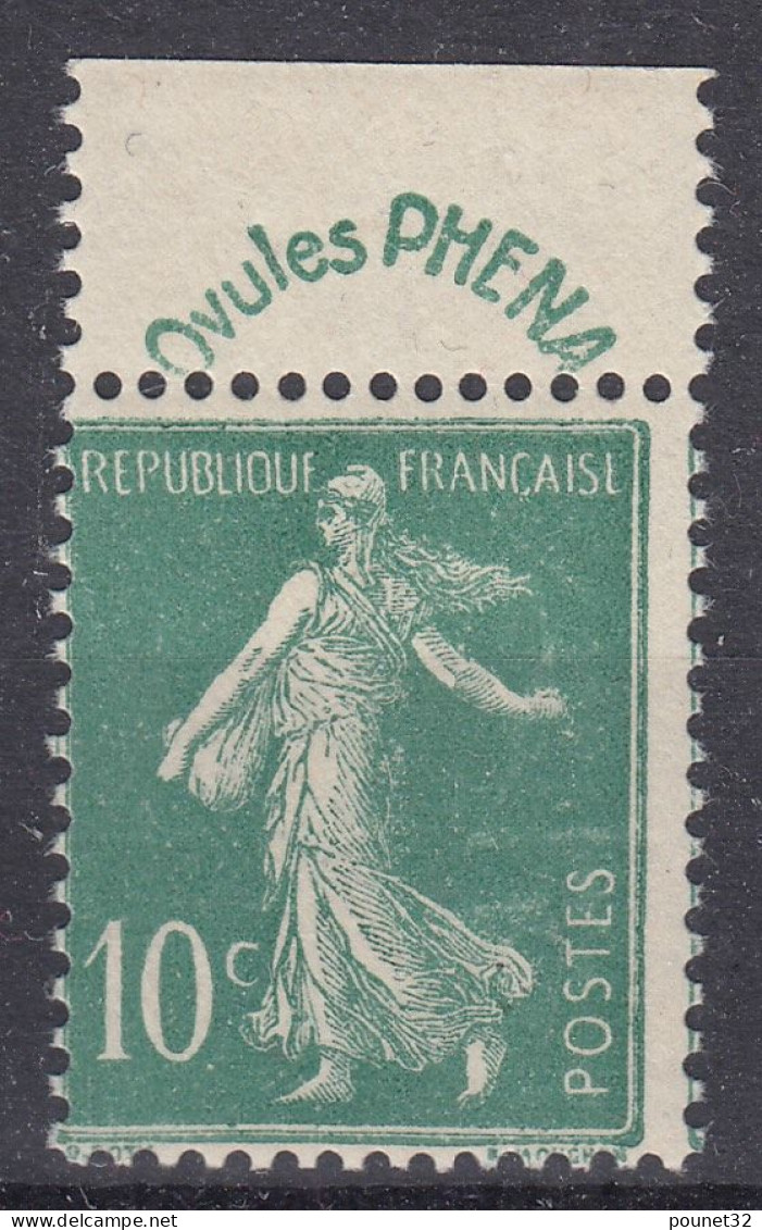 TIMBRE FRANCE TB SEMEUSE PUB OVULES PHENA N° 188 NEUF ** GOMME SANS CHARNIERE - Nuovi