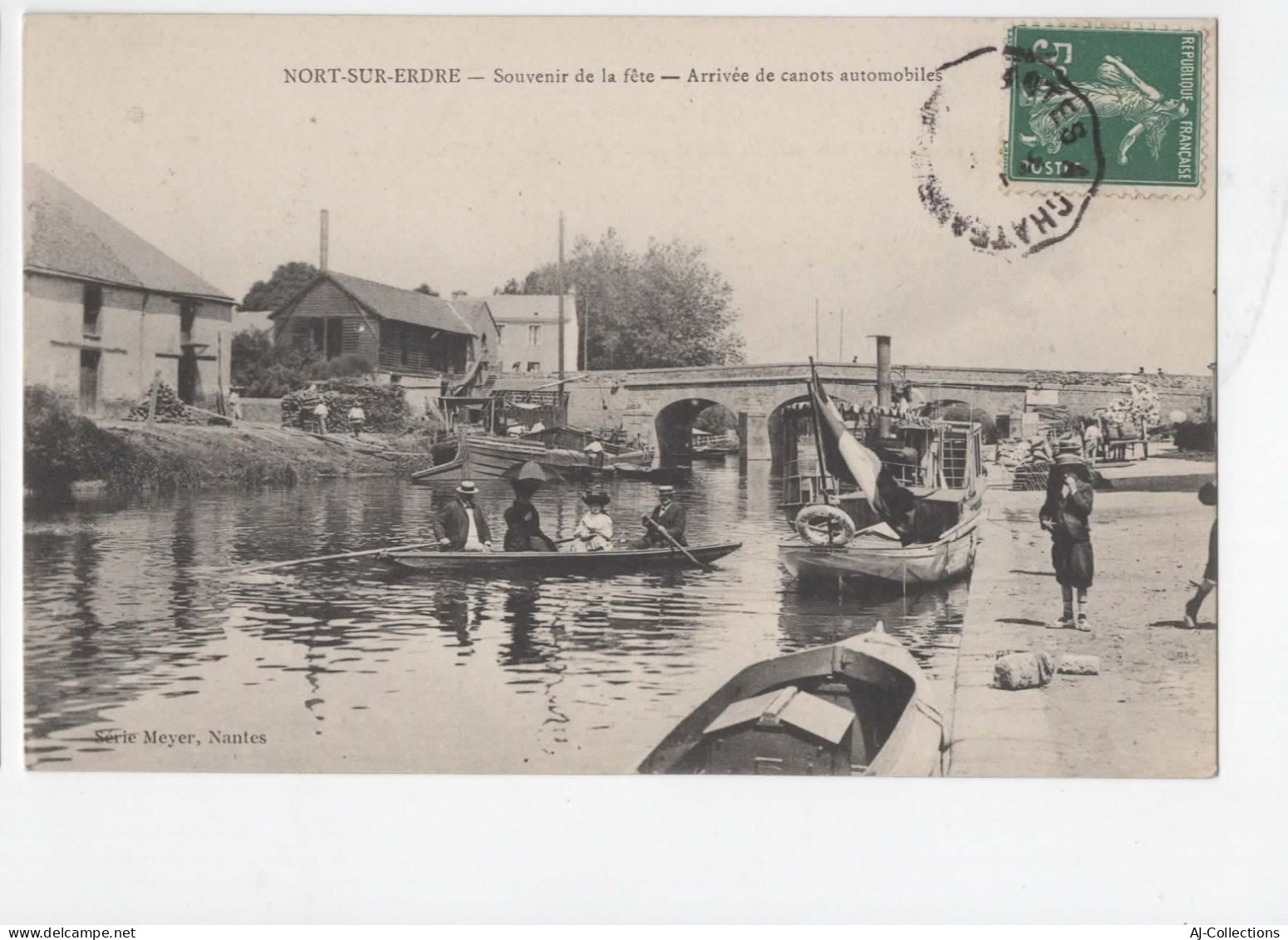 AJC - Nort Sur Erdre - Souvenir De La Fete - Arrivée De Canots Automobiles - Nort Sur Erdre