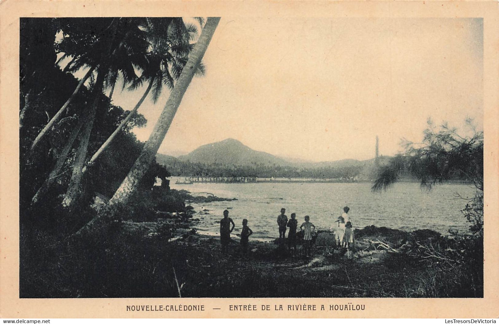 NOUVELLE CALEDONIE - Houailou - Entrée De La Rivière - Animé - Carte Postale Ancienne - Nouvelle-Calédonie