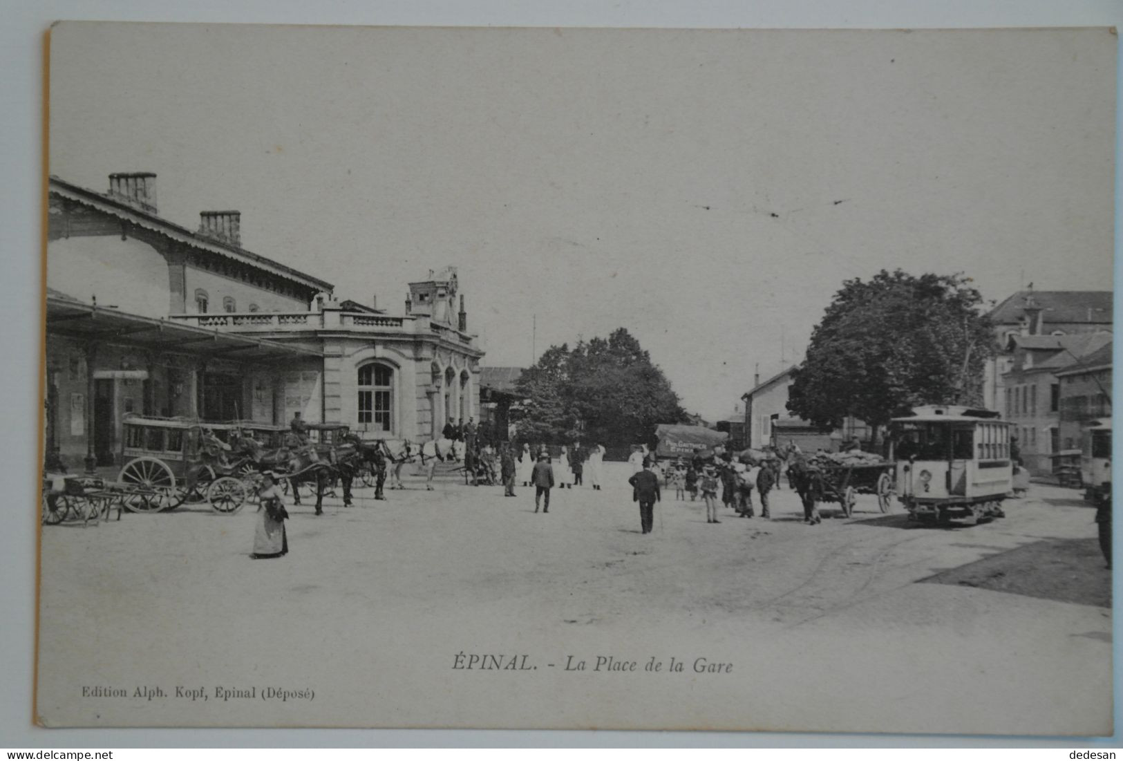 CPA 1919 EPINAL La Place De La Gare -  CHA01 - Epinal