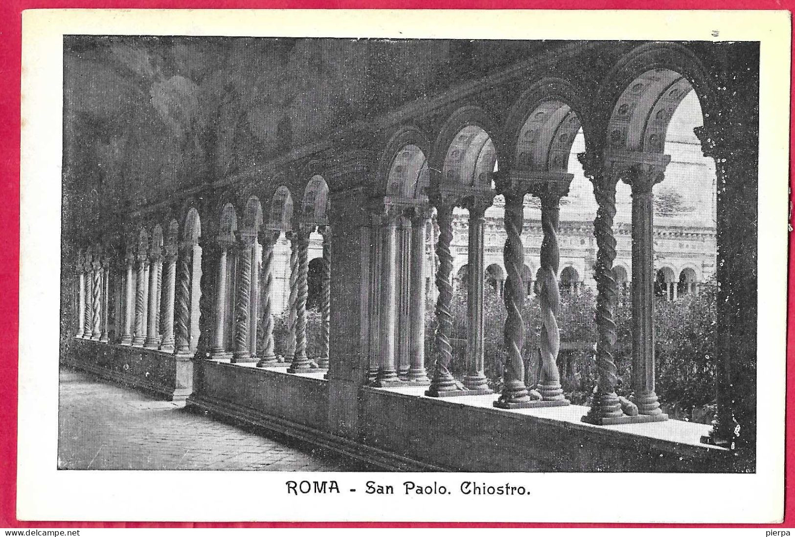 ROMA - CHIESA DI S.PAOLO - CHIOSTRO - FORMATO PICCOLO - EDIZ. ORIGINALE ANNI 30 - NUOVA - Kirchen