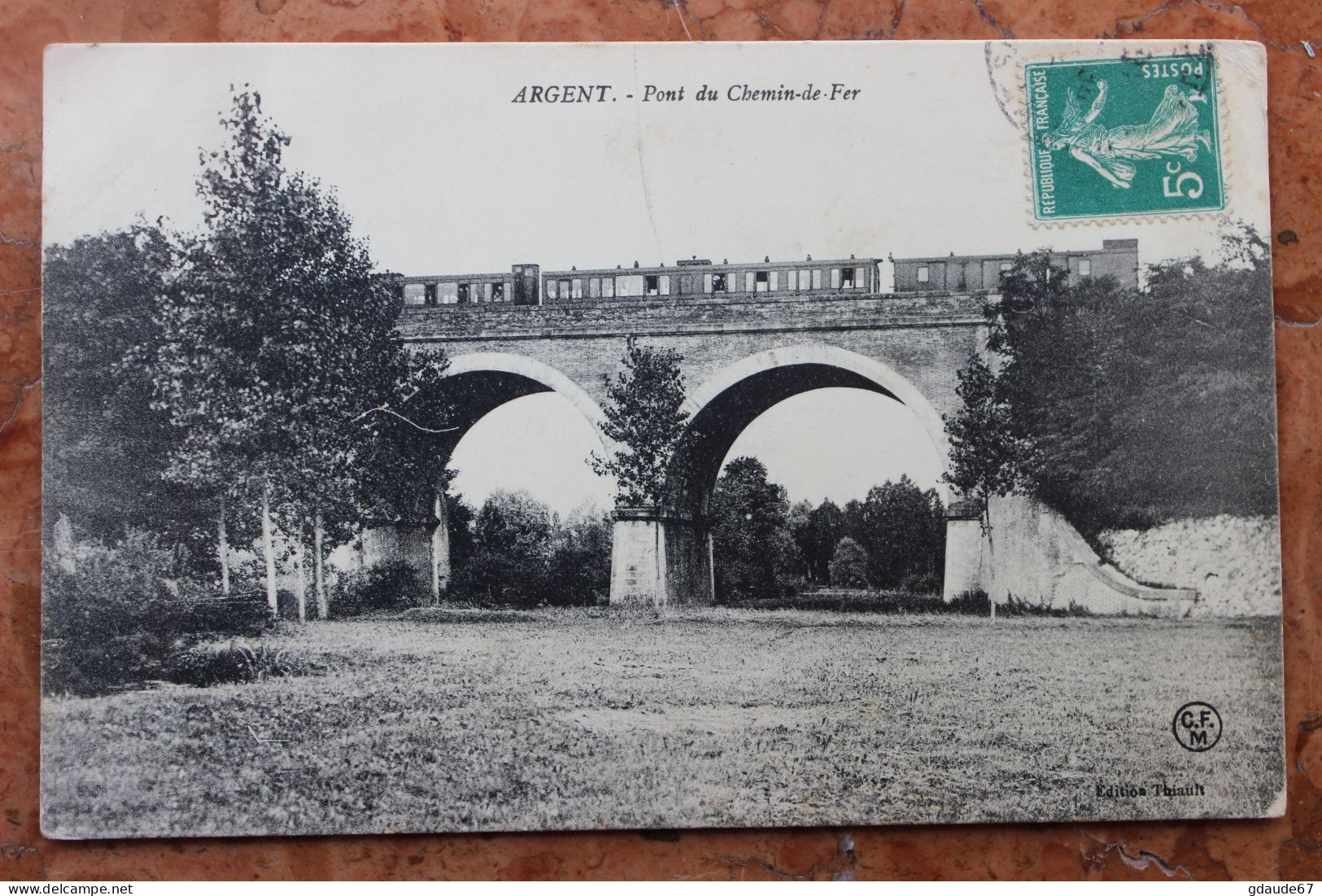 ARGENT (18) - PONT DU CHEMIN DE FER - TRAIN - Argent-sur-Sauldre