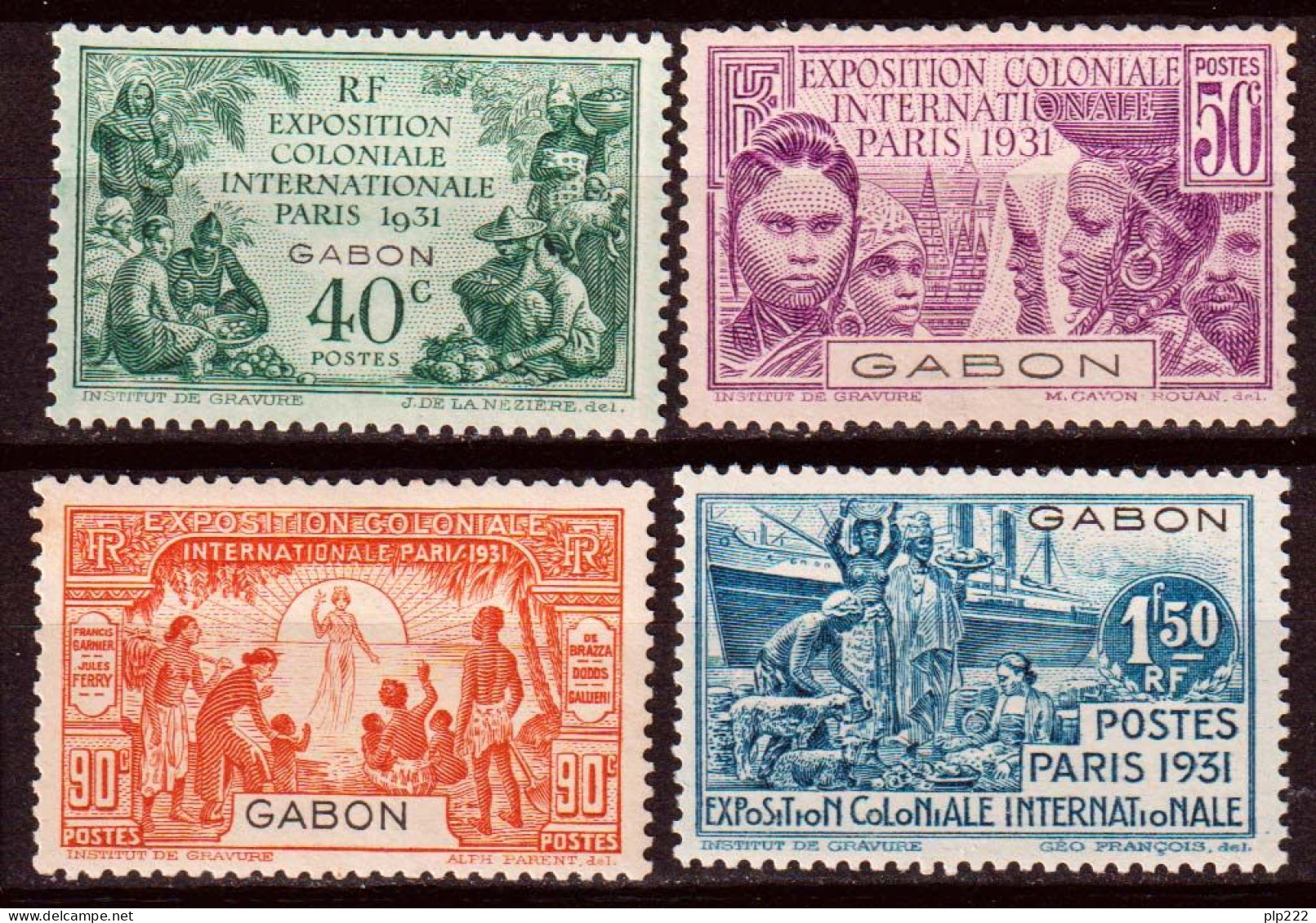 Gabon 1931 Y.T.121/24 */MH VF/F - Nuovi