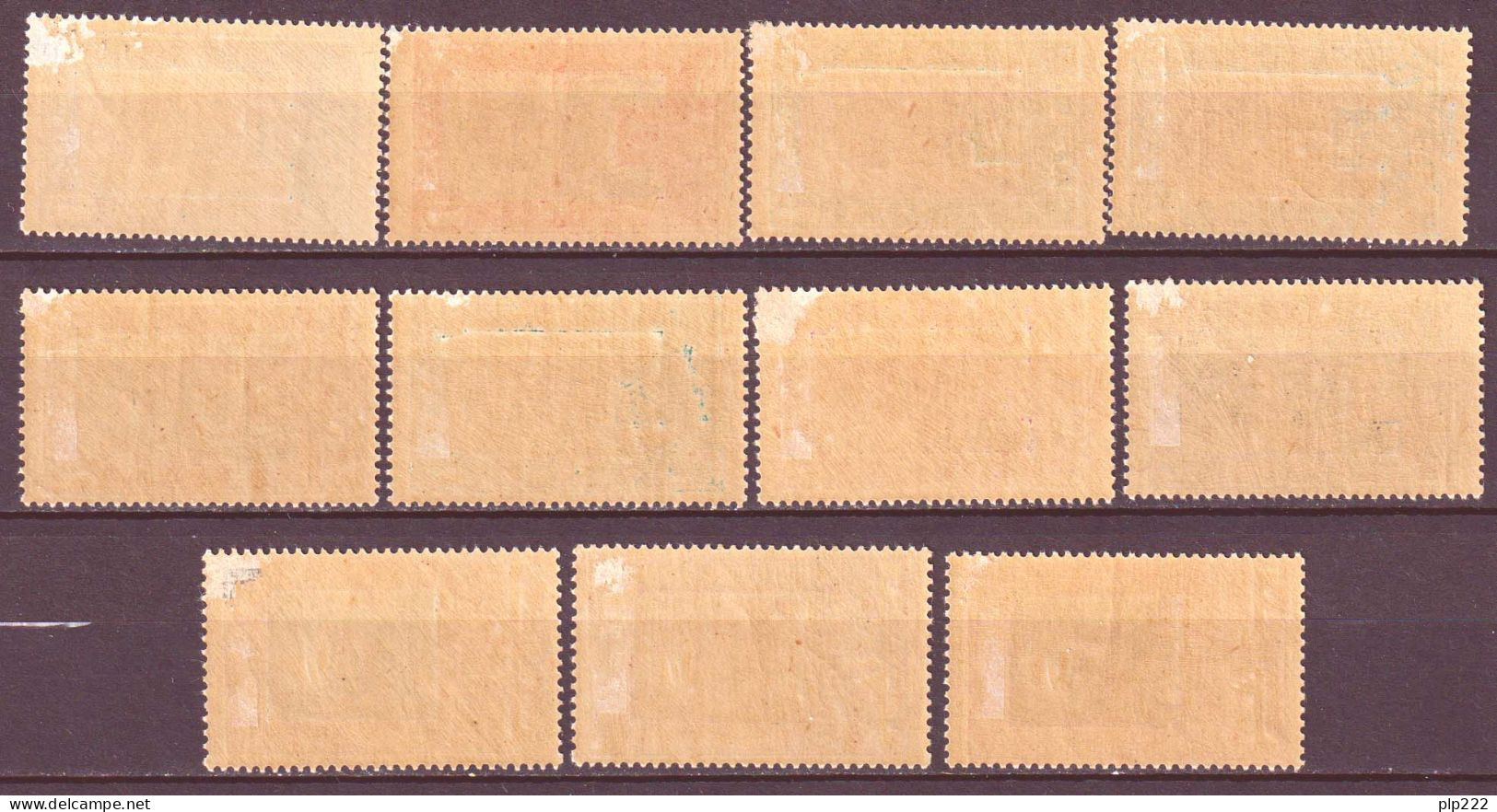 Gabon 1930 Segnatasse Y.T.12/22 */MH VF/F - Unused Stamps