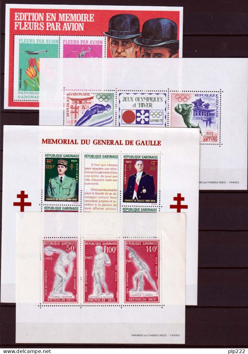 Gabon 1960/74 Collezione quasi completa / Almost complete collection **/MNH VF