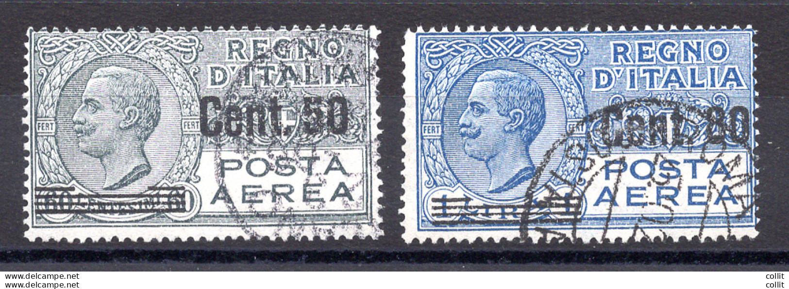 Posta Aerea Soprastampati N. 8/9 Usati - Mint/hinged