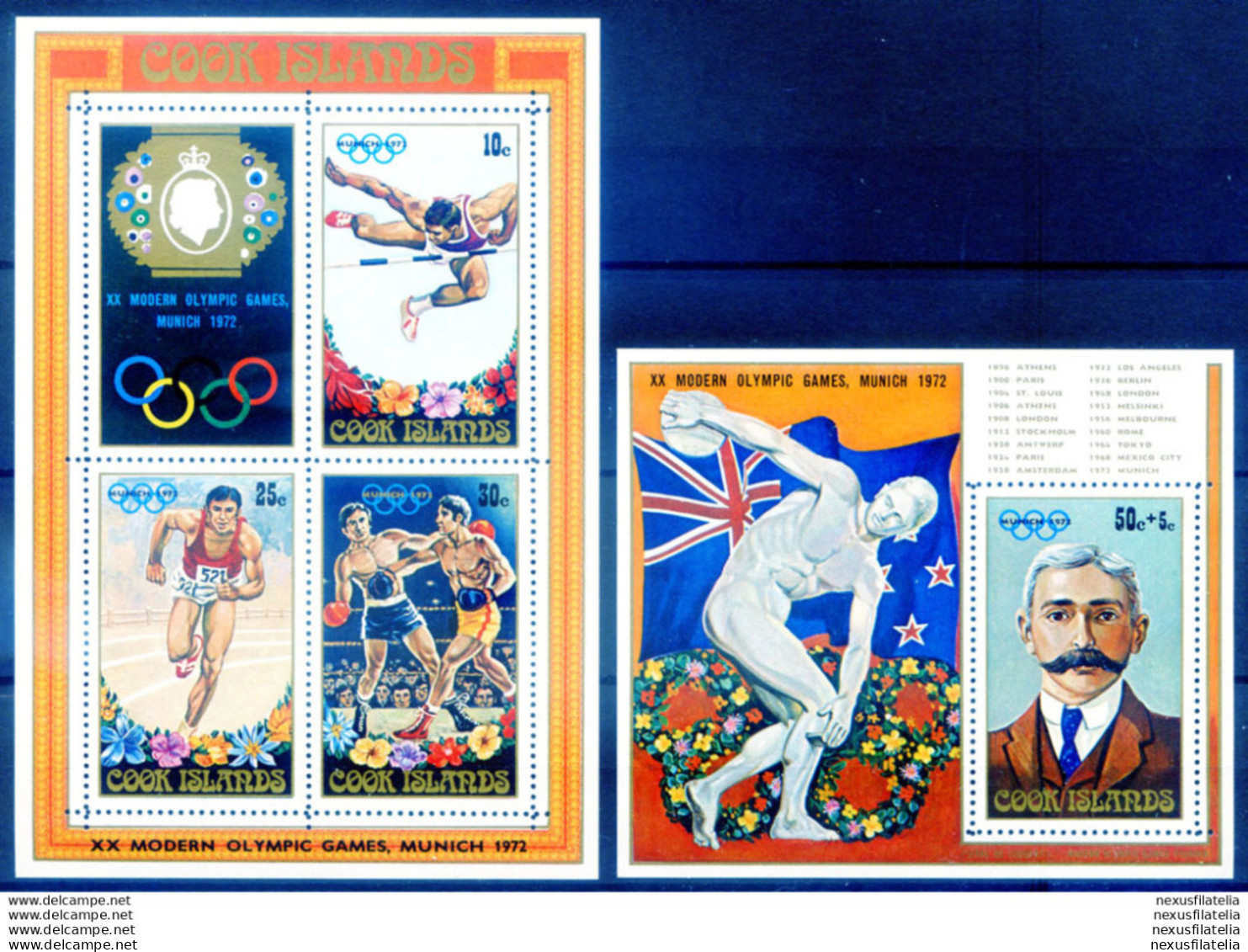 Sport. Olimpiadi Monaco 1972. - Islas Cook