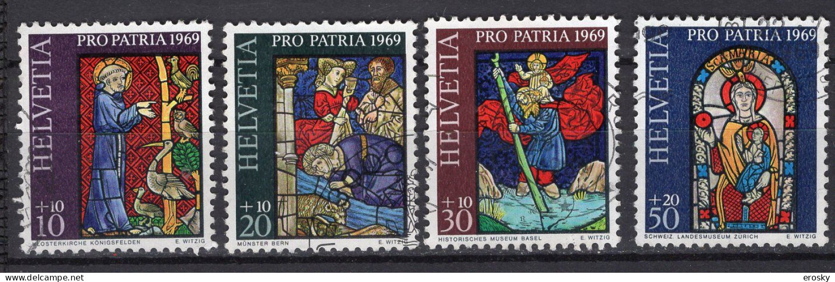 T3166 - SUISSE SWITZERLAND Yv N°834/37 Pro Patria Fete Nationale - Used Stamps