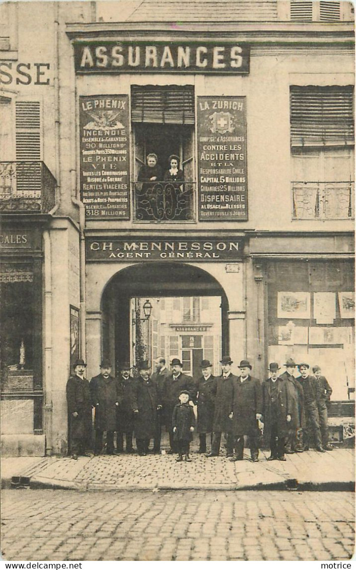 CARTE PHOTO -  Charles Emile Mennesson "Agent Général D'assurances De La Cie Du Phénix" à Localiser Reims - Reims