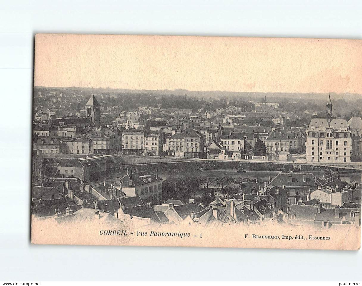 CORBEIL : Vue Panoramique - état - Corbeil Essonnes