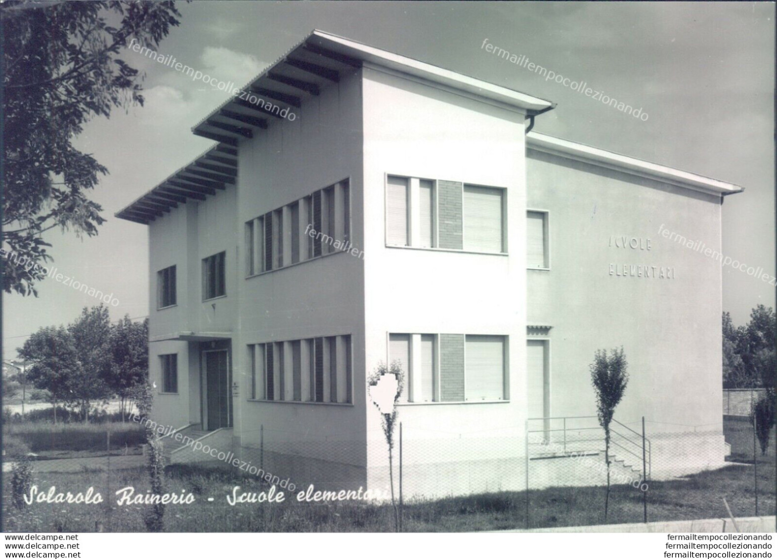 E650 Cartolina Solarolo Rainero Scuole Elementari Provincia Di Cremona - Cremona