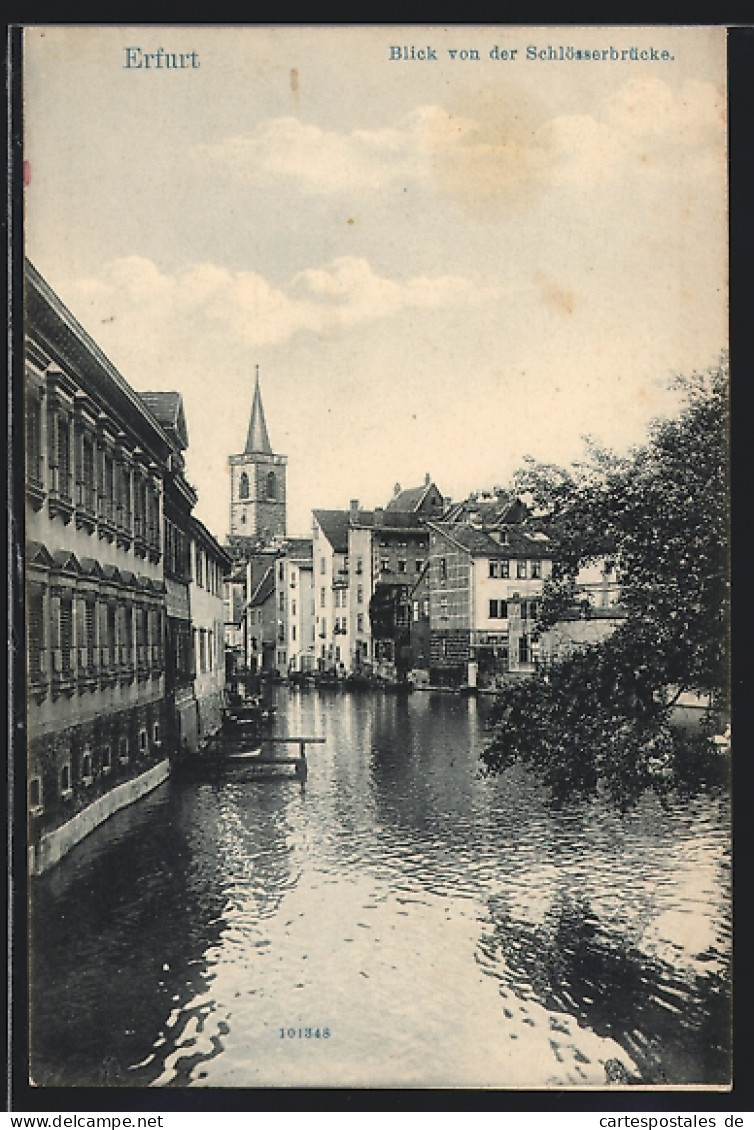 AK Erfurt, Blick Von Der Schlösserbrücke  - Erfurt