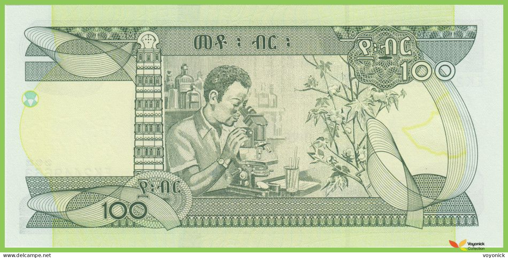 Voyo ETHIOPIA 100 Birr 2015 P52g B334g EK UNC - Ethiopie