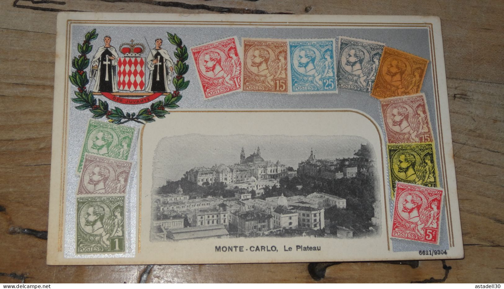 MONTE CARLO, Le Plateau + Représentations De Timbres  ................ BE-18247 - Monte-Carlo