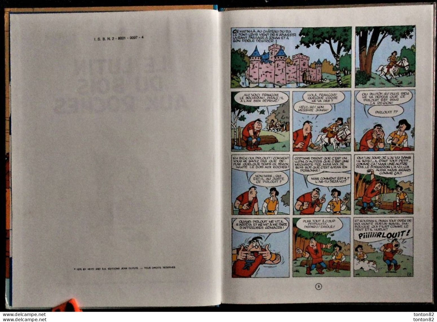 Peyo - Johan Et Pirlouit - 3 - Le Lutin Du Bois Aux Roches - Dupuis - ( 1980 ) . - Johan Et Pirlouit