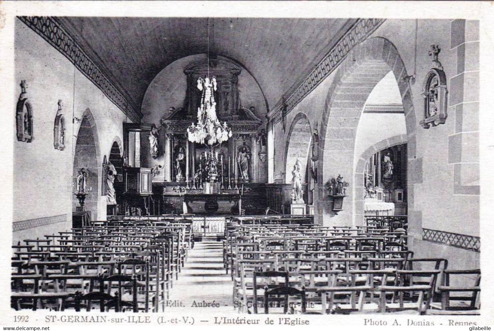 35 - Ille Et Vilaine - SAINT GERMAIN  Sur ILLE - L Interieur De L église - Saint-Germain-sur-Ille