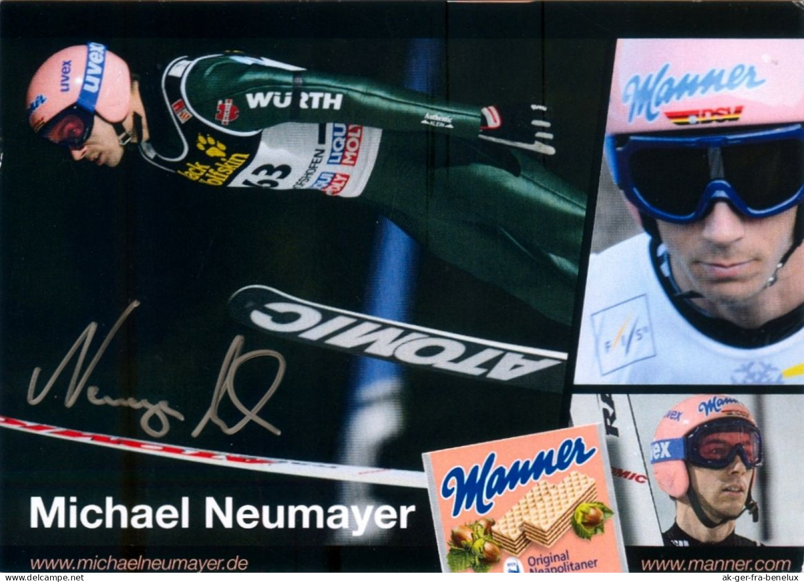 2) Autogramm AK Skispringer Michael Neumayer Bad Reichenhall Berchtesgaden Fischen Im Allgäu DSV Ski Jumping Olympia - Autogramme