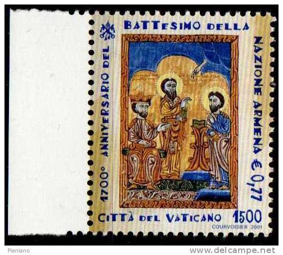 PIA  -  VATICANO - 2001 : 1700° Del Battesimo Della Nazione Armena -   (SASSONE  1221-23) - Unused Stamps
