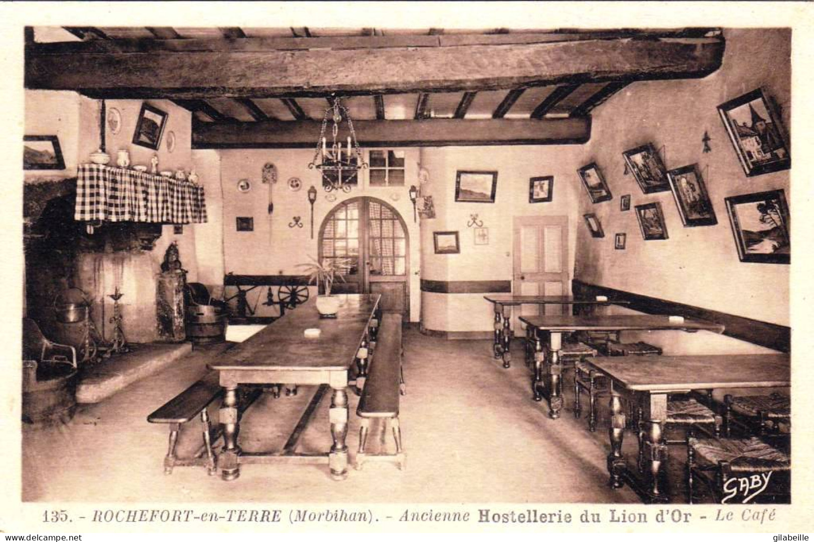 56 - Morbihan -  ROCHEFORT En TERRE - Ancienne Hostellerie Du Lion D Or - Rochefort En Terre