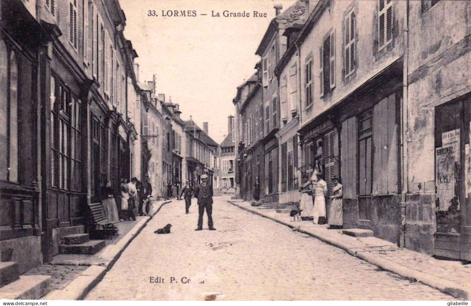 58 - Nievre - LORMES -    La Grande Rue - Lormes