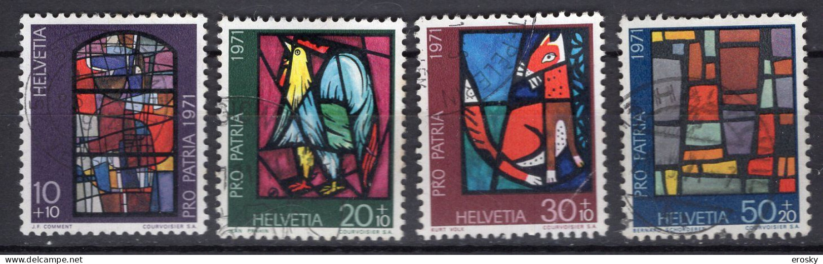 T3173 - SUISSE SWITZERLAND Yv N°878/81 Pro Patria Fete Nationale - Used Stamps