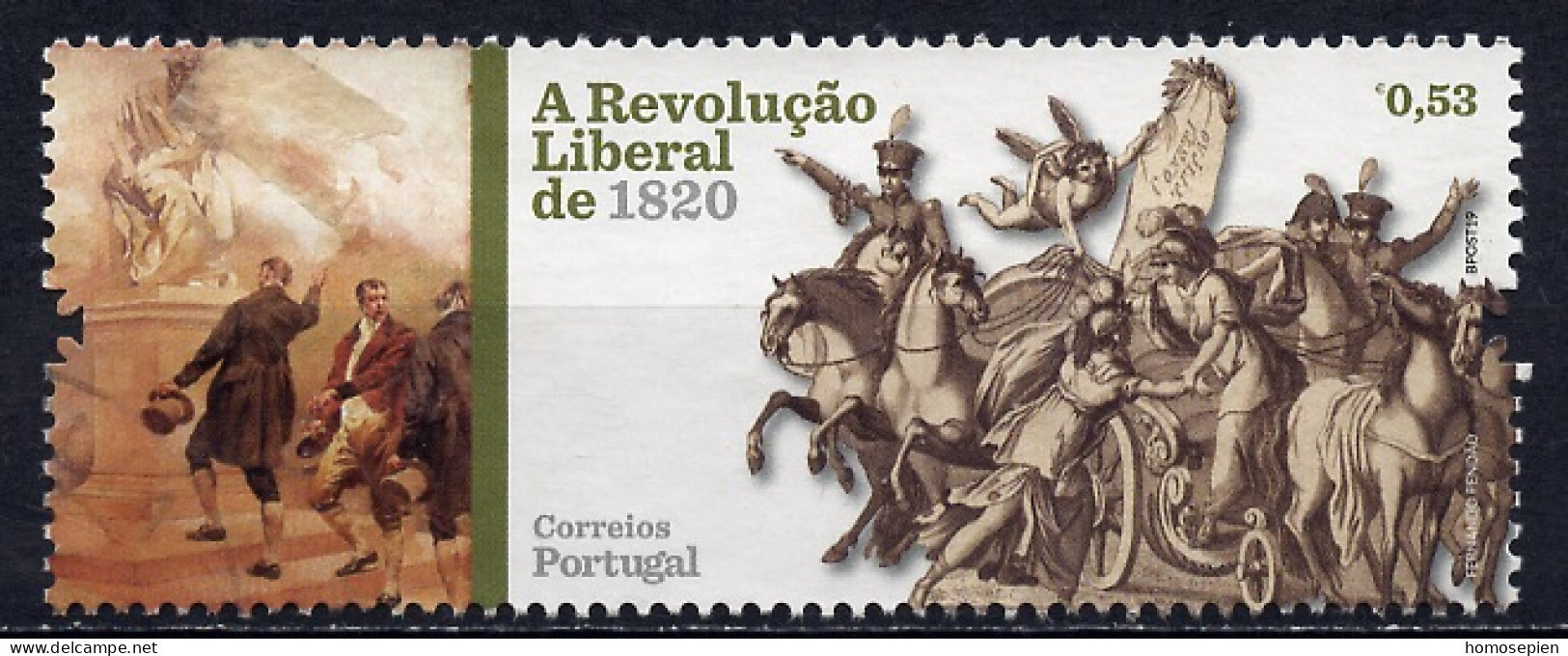 Portugal 2020 Y&T N°4560 - Michel N°(?) (o) - 0,53€ Révolution De 1820 - Usados