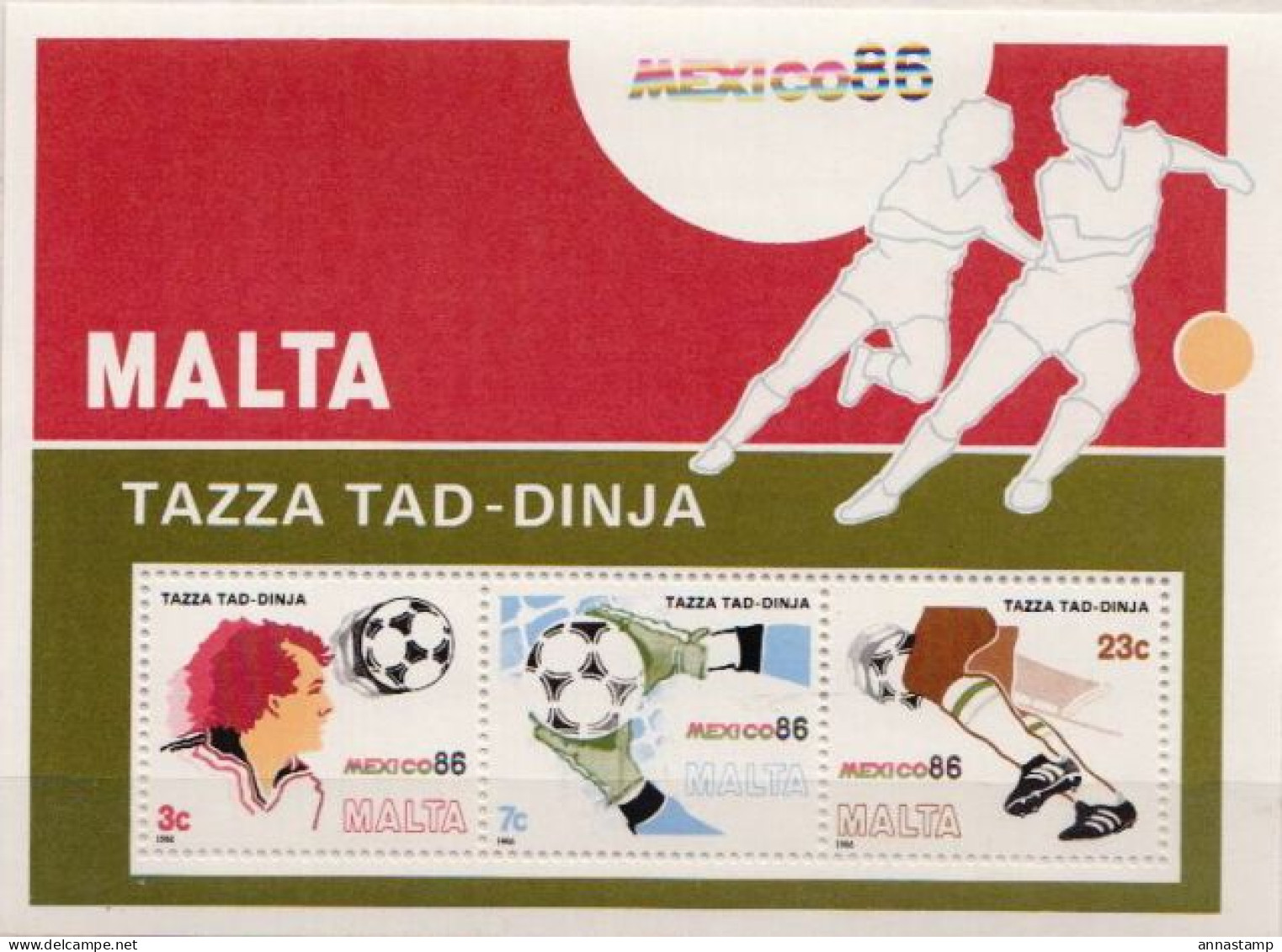 Malta MNH SS - 1986 – Mexique