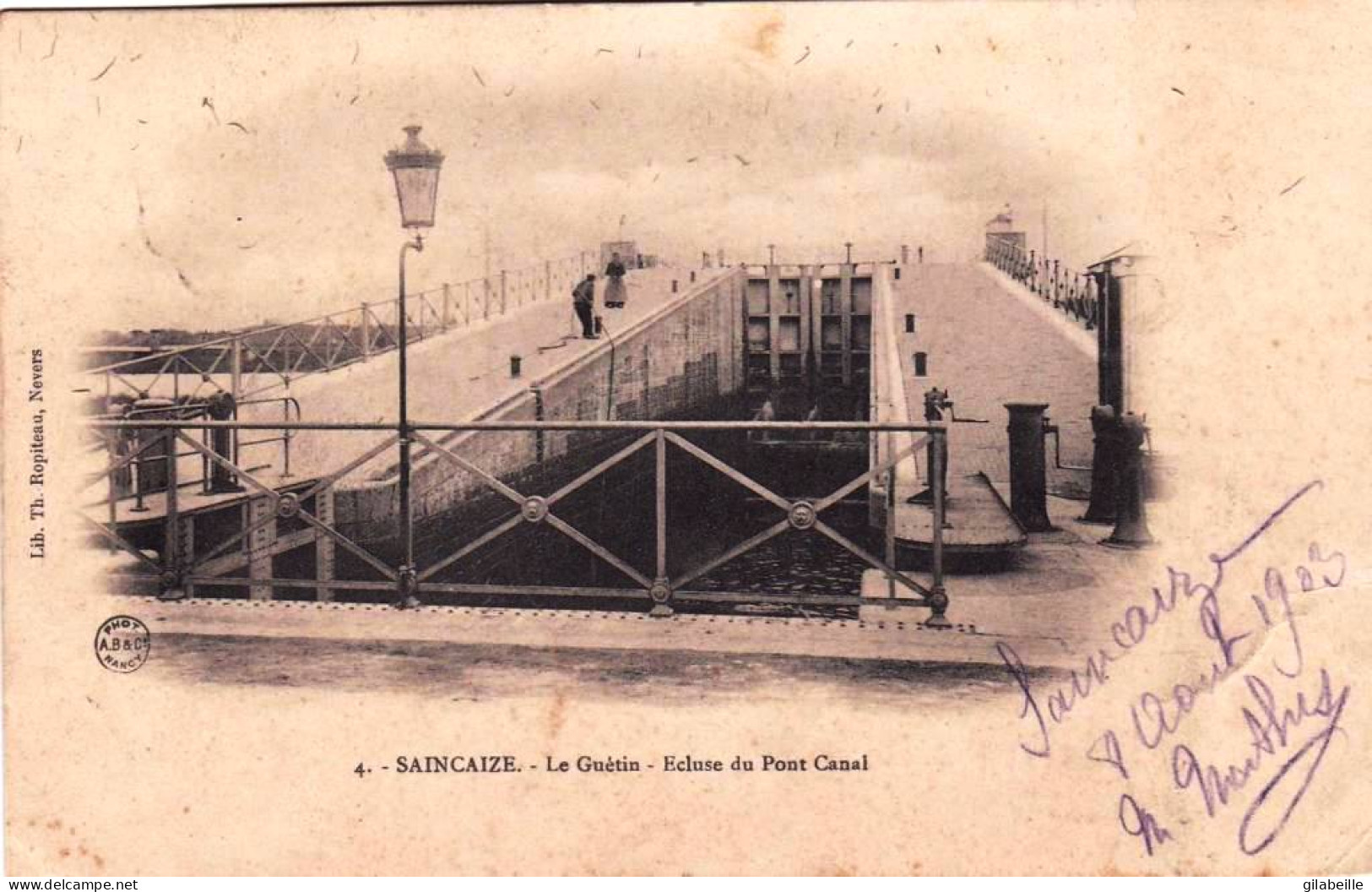 58 - Nievre - SAINCAIZE MEAUCE - LE GUETIN - Ecluse Du Pont Canal - Autres & Non Classés