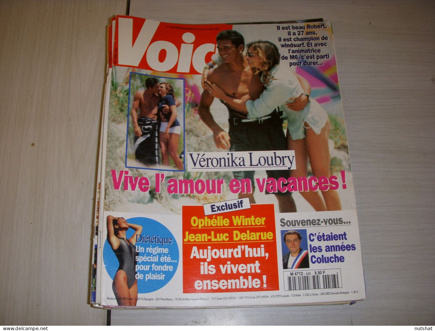 VOICI 448 06.1996 Veronika LOUBRY Keanu REEVES Richard GERE Pamela ANDERSON - Gente