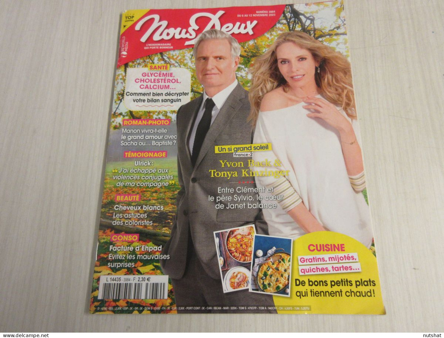 NousDeux 3984 10.2023 Tonya KINZINGER Yvon BACK Franck DUBOSC L'ALSACE           - Gente