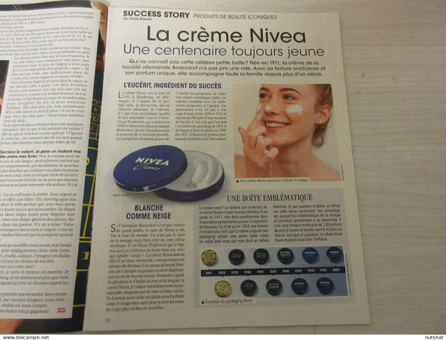 NousDeux 3888 01.2022 Laurence BOCCOLINI Georges PERNOUD La CREME NIVEA GIENS    - Gente