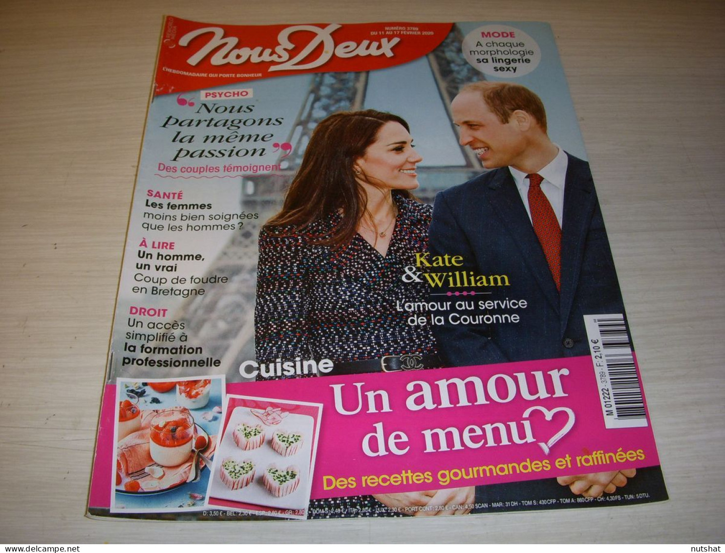 NousDeux 3789 02.2020 KATE Et WILLIAM Frederic FRANCOIS Julio IGLESIAS - People