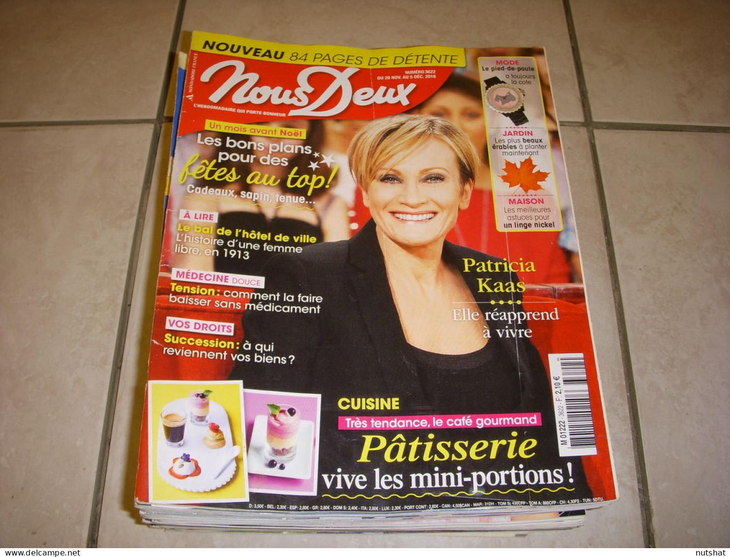 NousDeux 3622 11.2016 Patricia KAAS Mary HIGGINS CLARK BRASSENS SAN SEBASTIAN - People