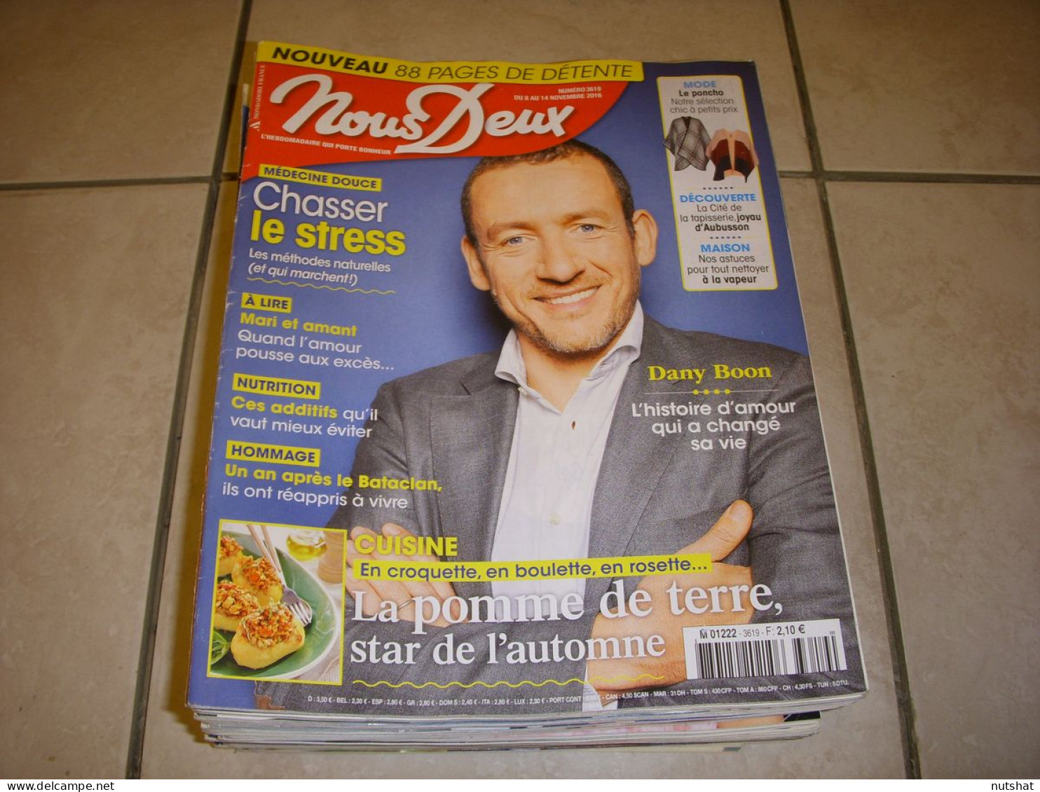 NousDeux 3619 11.2016 Dany BOON Thierry Le LURON AUBUSSON WONDER WOMAN LEAR - People