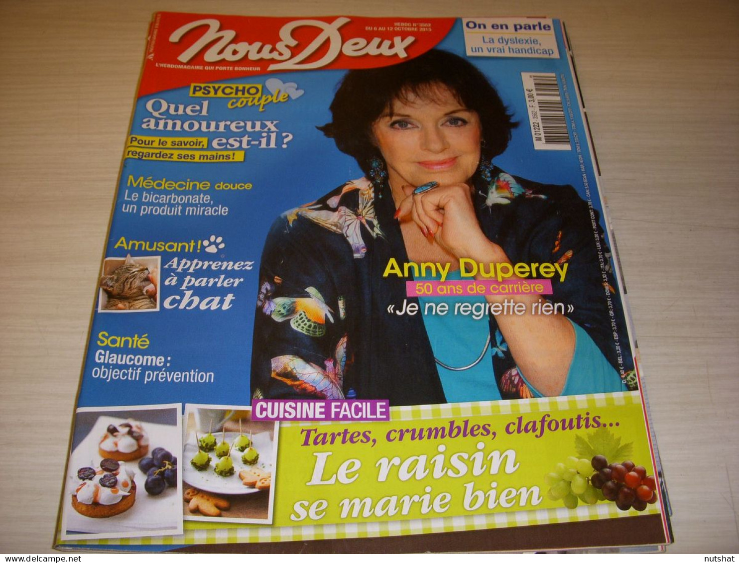 NousDeux 3562 10.2015 Anny DUPEREY Luciano PAVAROTTI Roch VOISINE FORET ORLEANS - Gente