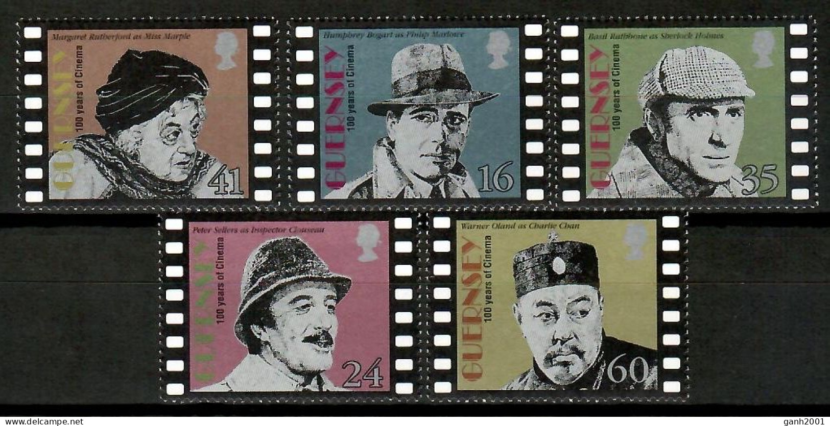 Guernsey 1996 / Cinema Films Movies Actors MNH Películas Cine Actores / Cu12316  34-36 - Kino