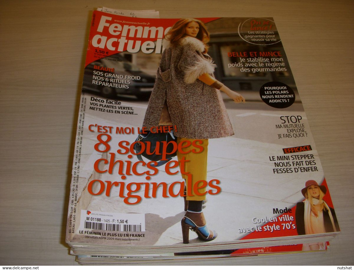 FEMME ACTUELLE 1425 01.2012 Jane FONDA Valerie KARSENTI FUERTEVANTURA - People