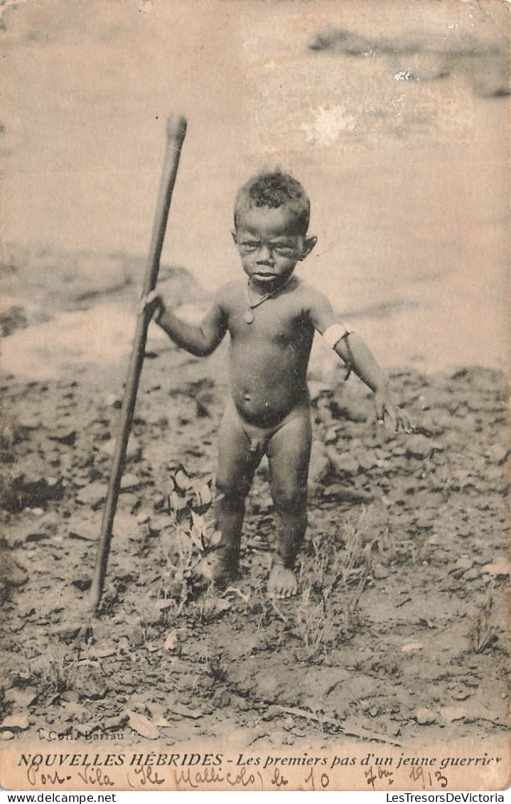 ENFANTS - Nouvelles Hébrides - Les Premiers Pas D'un Jeune Guerrier - Carte Postale Ancienne - Sonstige & Ohne Zuordnung