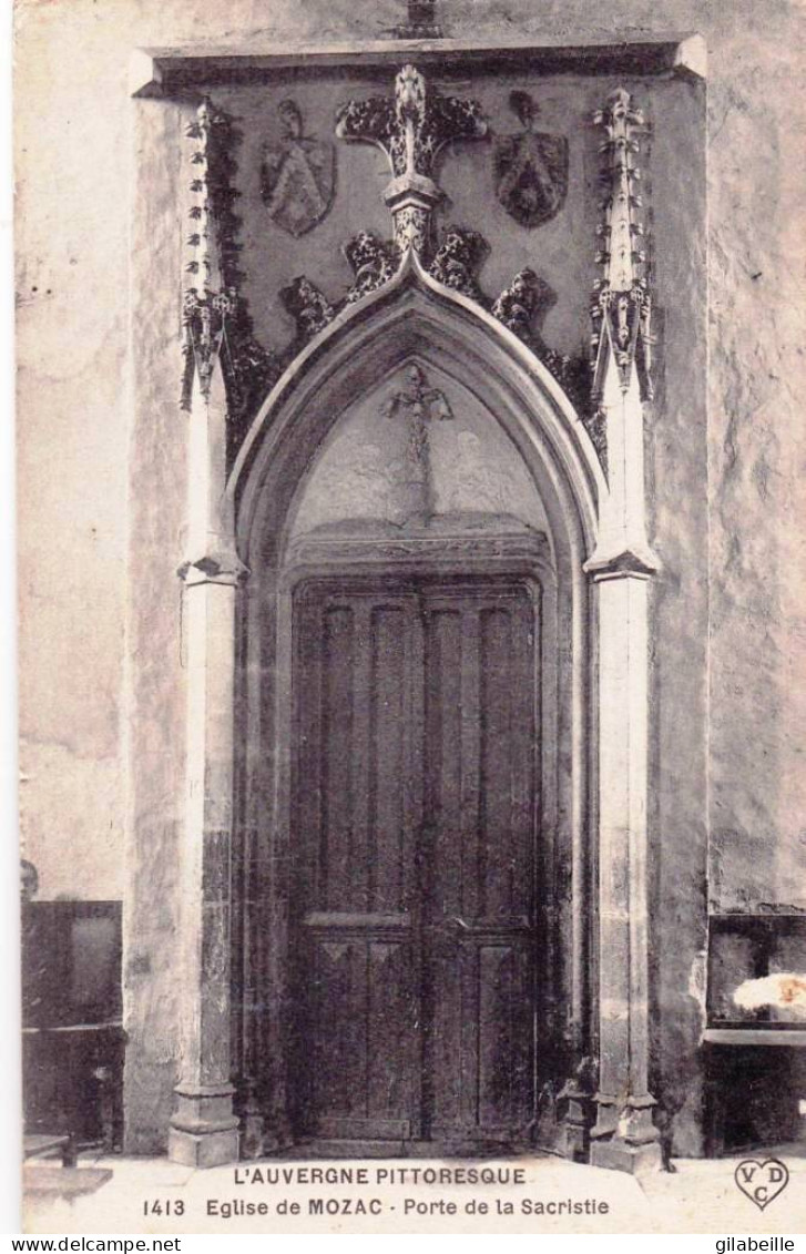 63 - Puy De Dome -  Eglise De MOZAC - Porte De La Sacristie - Other & Unclassified