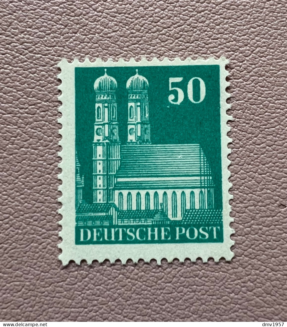 Germany - Allied Occupation 1948 MNH Frauenkirche Munich Perf 14 Sg A 127A 50pf - Mint