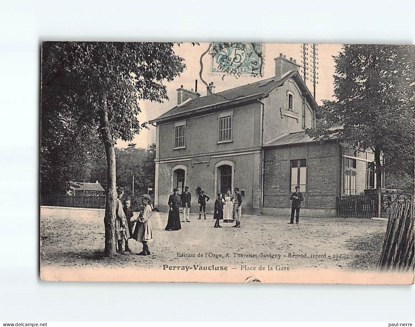 PERRAY VAUCLUSE : Place De La Gare - état - Autres & Non Classés