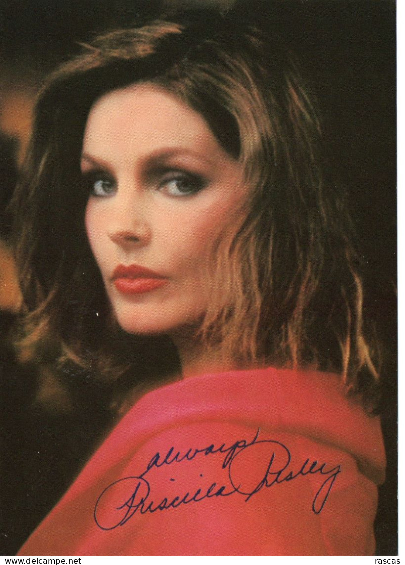 PHOTO GRAND FORMAT 1 - ENV 1 - CINEMA - PHOTO DEDICACEE DE L'ACTRICE AMERICAINE PRISCILLA PRESLEY - Signed Photographs