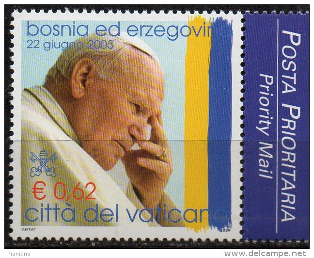 PIA - VATICANO : 2004 - I Viaggi  Del  Papa Nel Mondo Nel 2003 - (SAS 1342-45) - Unused Stamps