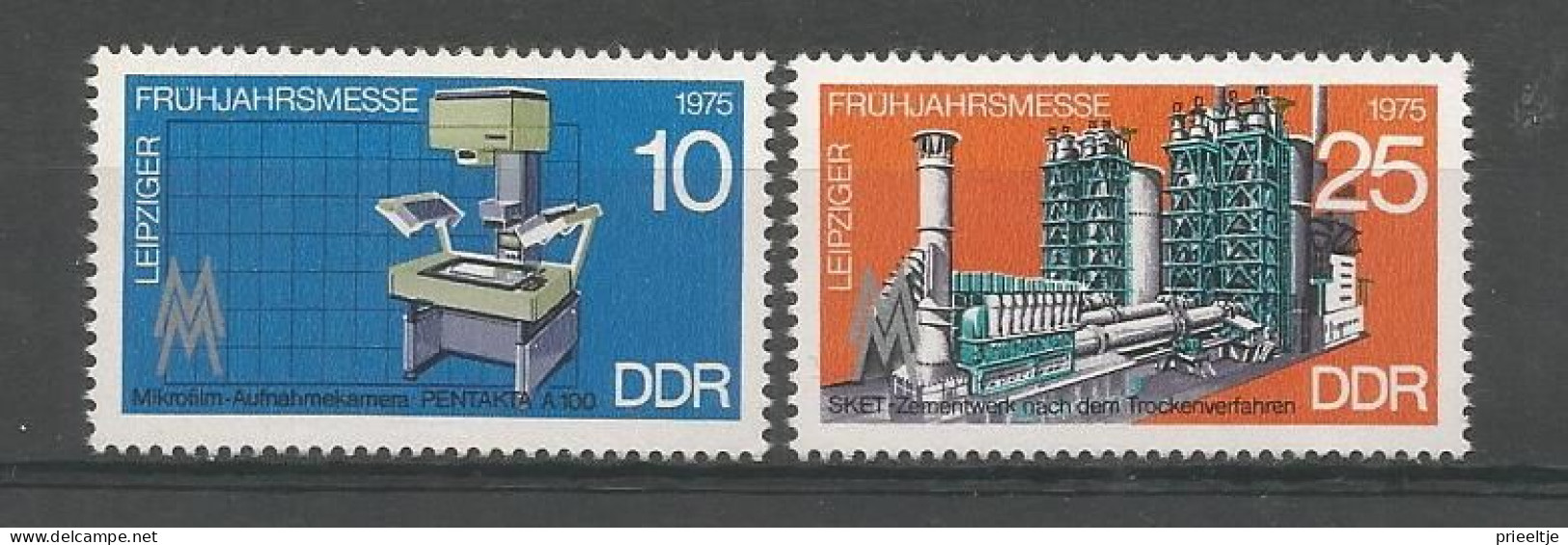 DDR 1975 Leipziger Messe Y.T. 1703/1704 ** - Ongebruikt