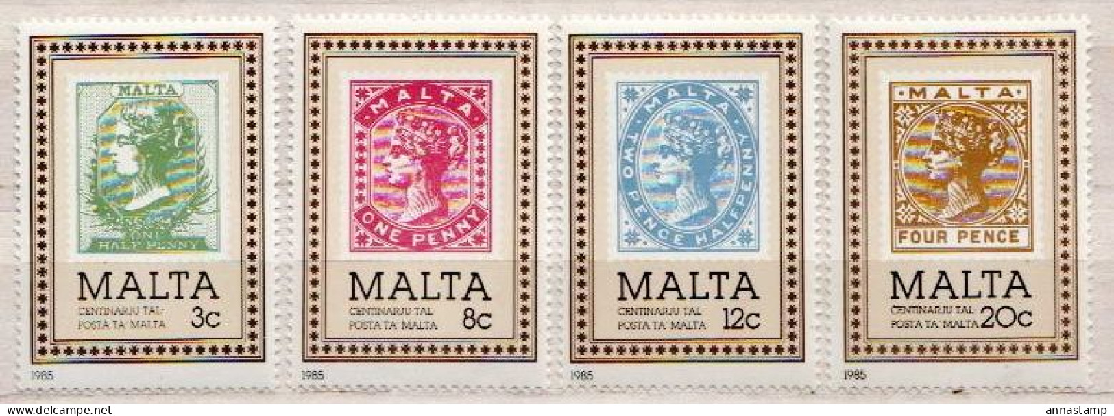 Malta MNH Set And SS - Stamps On Stamps