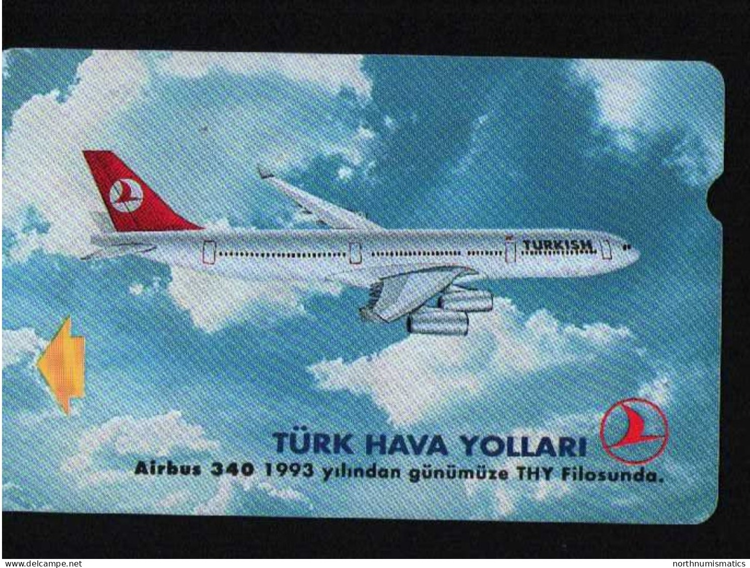 Turkıye Phonecards-THY Airbus 340 30 Units PTT Unused - Colecciones